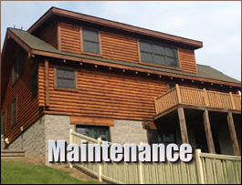  Greenwood, Virginia Log Home Maintenance